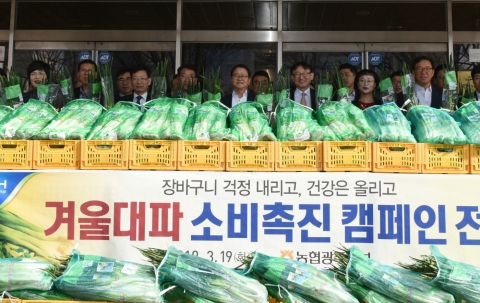 농협광주지역본부, ‘겨울대파 소비촉진 캠페인’ 전개