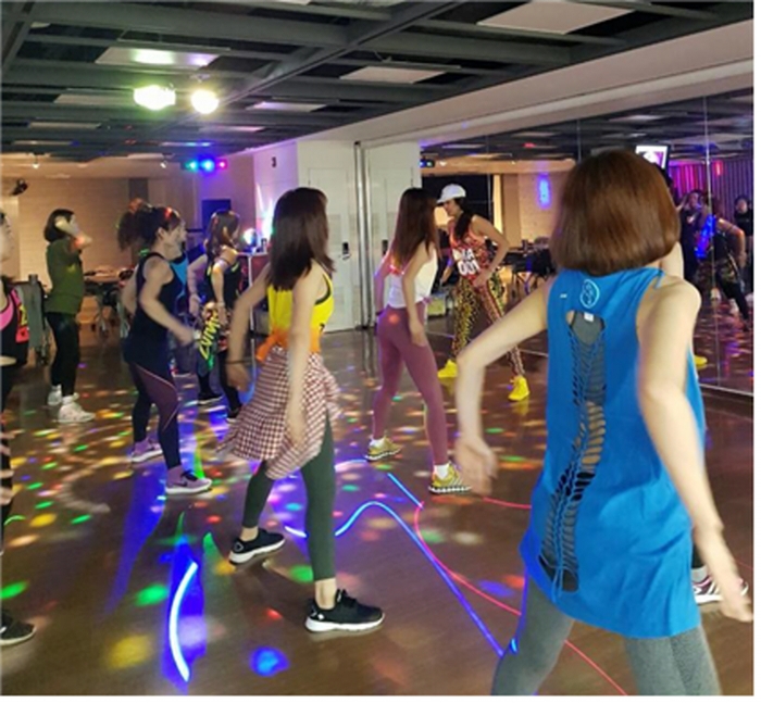 한국마사회 안산지사 문화교실 줌바댄스 강좌 모습