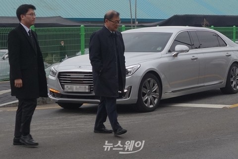 ‘故 정주영 명예회장 18주기’ 선영 찾은 정몽원 한라그룹 회장