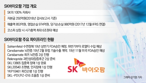 SK바이오팜 상장 추진, 기업가치 최대 6조원대