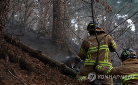 인제 산불 야간 진화작업 돌입···오후 7시 기준 진화율 10%