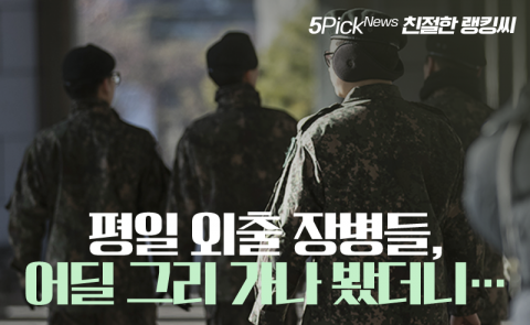 평일 외출 장병들, 어딜 그리 가나 봤더니···