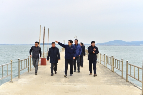 고창군 ,내죽도 방파제 연장 조기 완료