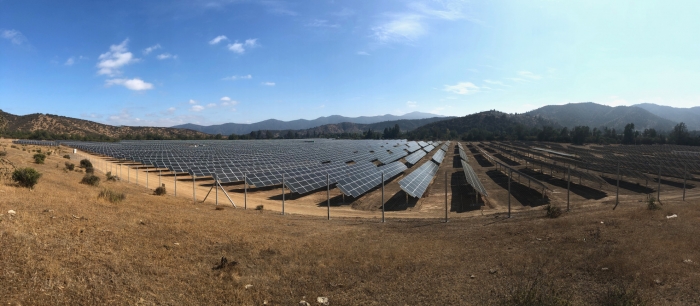 대림에너지 칠레 산타로사 태양광 발전소 모습. 사진=대림산업 제공