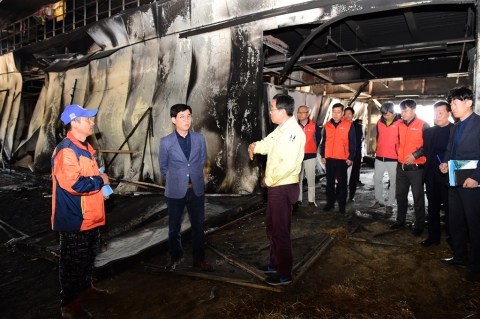 김낙순 한국마사회장, 강원도 산불 피해 말산업 현장 방문