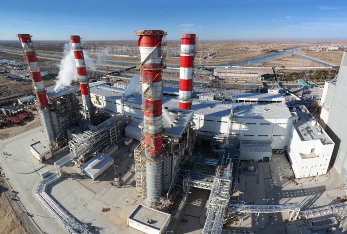 현대건설의 우주베키스탄 탈리마잔 900MW 복합화력발전소 전경. 사진=현대건설 제공