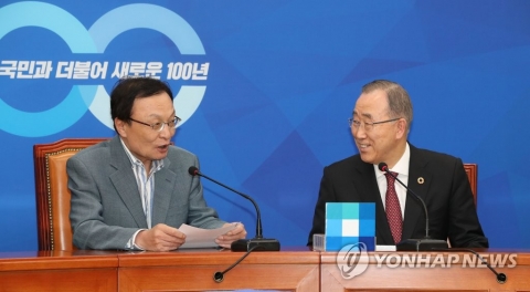 반기문 “환경문제 좌·우없다”···국회서 미세먼지 논의
