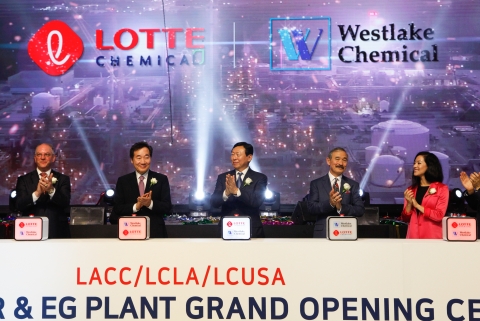 신동빈, 美셰일가스 심장부 공략···롯데케미칼 신공장 가동