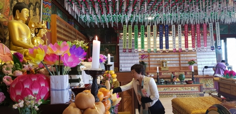 안혜영 경기도의회 부의장, 부처님오신날 맞아 ‘봉축법요식’ 참석