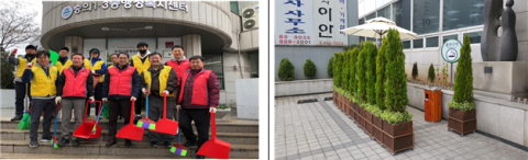 마사회 인천미추홀지사, 골목 특화사업에 동참...클린활동