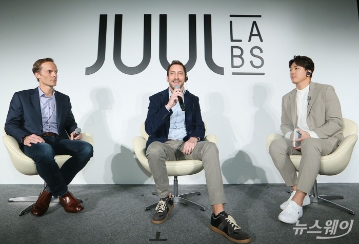 미국 전자담배 ‘쥴 랩스(JUUL Labs)’ 한국시장 공식진출 간담회. 사진=이수길 기자 leo2004@newsway.co.kr