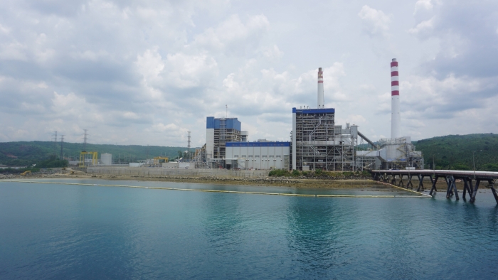 대림산업이 계통병입을 완료한 필리핀 최초의 초임계압 방식의 산 부에나벤튜라 석탄화력발전소 전경. 사진=대림산업 제공