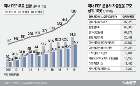 대기업 몸 사리는 사이···M&amp;A 독식하는 사모펀드