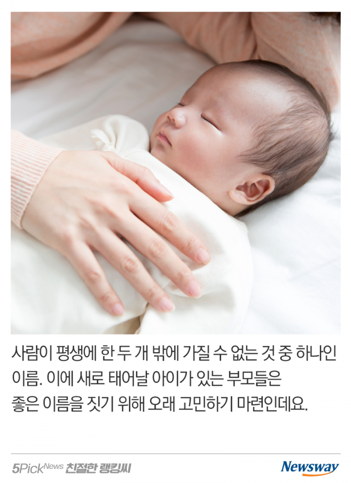 출생신고 TOP 10···요즘 대세 ‘아기 이름’은? 기사의 사진