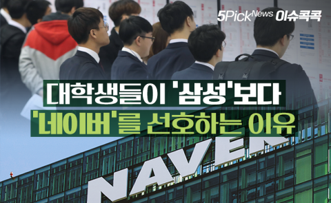 대학생이 ‘삼성’보다 ‘네이버’를 선호하는 이유