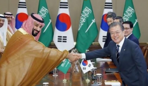 사우디 왕세자, 문대통령에 “환대 감사” 외교전문