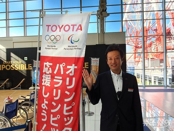 나카무라 미즈노부 팀장은 2020 도쿄 올림픽 홍보와 패럴림픽 체험행사를 총괄하고 있다. 사진=윤경현 기자