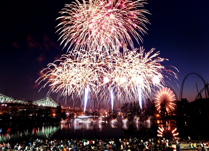 ㈜한화는 지난 4일(한국시간) 제 35회 캐나다 몬트리올 국제불꽃축제에 대한민국 대표로 참가했다. 사진=㈜한화 제공