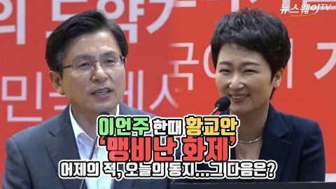 이언주, 한때 황교안 '맹비난 화제' 어제의 적, 오늘의 동지...그 다음은?