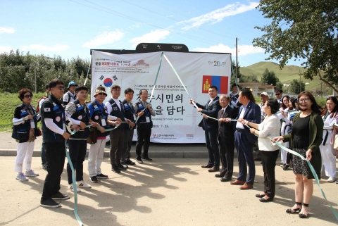 전주시, 몽골에 따뜻한 ‘전주형 버스승강장’ 선물