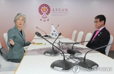 日각의 결정 후 한미일 외교장관 오후 회동