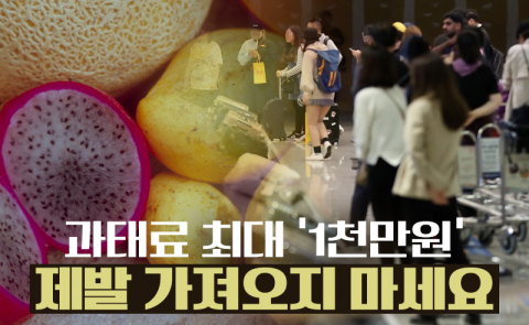과태료 최대 ‘1천만원’···제발 가져오지 마세요