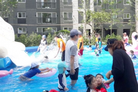 SK건설, 화성 ‘SK뷰파크 3차’ 여름나기 행사