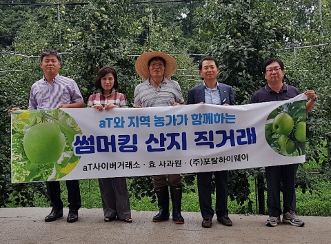 aT 사이버거래소, 사과농가와 판매업체 직접 연결해 판로 개척
