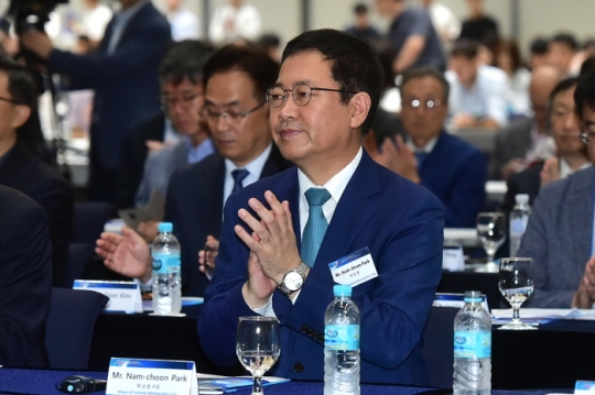 20일 박남춘 인천시장이 송도컨벤시아에서 열린 바이오 인천 글로벌 콘퍼런스에 참석했다.