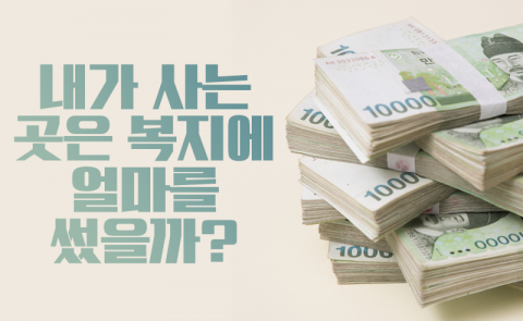 내가 사는 곳은 복지에 얼마를 썼을까?