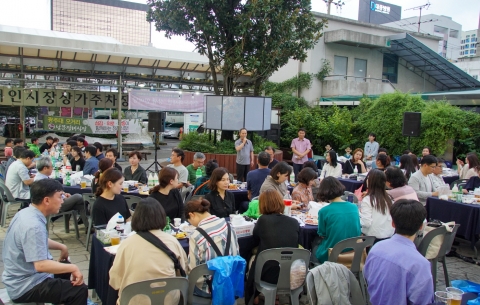 광주문화재단 임직원, 대인시장 장보기 행사 실시