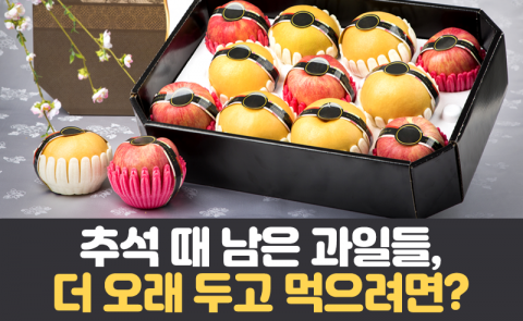 추석 때 남은 과일들, 더 오래 두고 먹으려면?