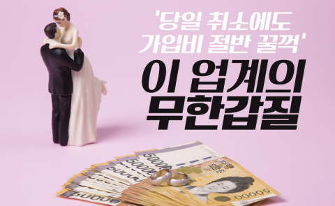‘당일 취소에도 가입비 절반 꿀꺽’ 이 업계의 무한갑질