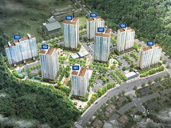 대구금호지구 LH천년나무 1단지 단지조감도(사진제공=LH대구경북지역본부)