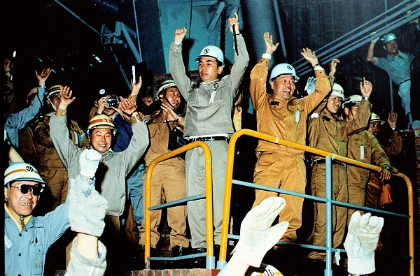 포스코는 1973년 6월 9일 포항제철소 1고로에서 첫 쇳물을 생산한 지 46년만에 조강생산 10억톤을 달성했다. 사진=포스코 제공