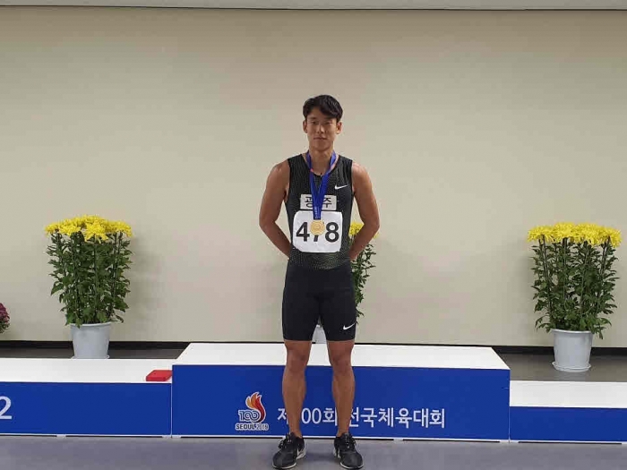 모일환 제100회 전국체전 육상 200m 우승