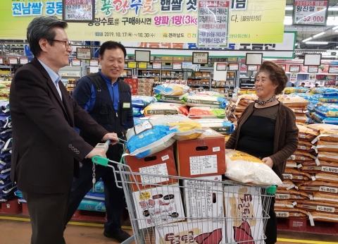 전남농협, ‘풍광수토’ 햅쌀 전국 홍보