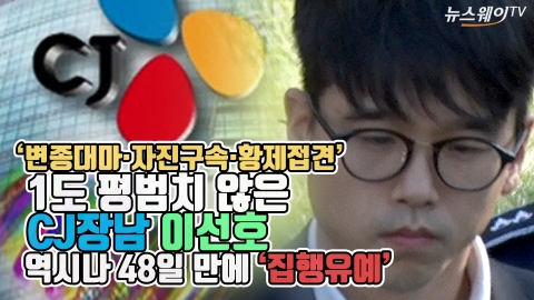 CJ 장남 이선호 ‘집행유예’