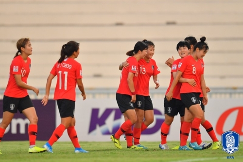 한국 U-19 여자축구, 미얀마 꺾고 AFC 챔피언십 4강 진출