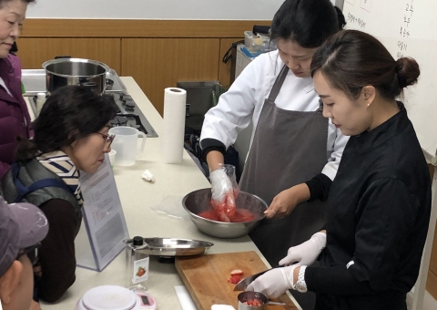 무주군, 여성농업인 요리실습 교육 실시