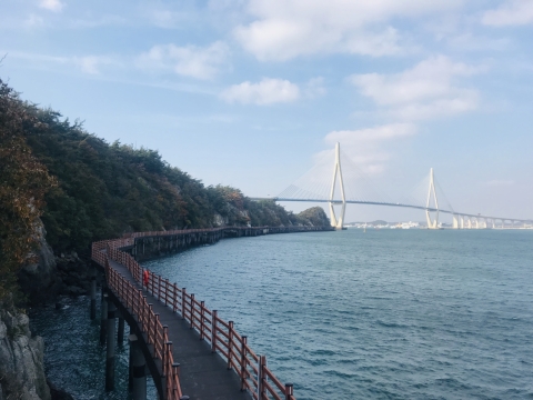 목포시, 고하도 해안데크 공사 완료