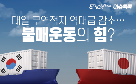 대일 무역적자 역대급 감소···불매운동의 힘?