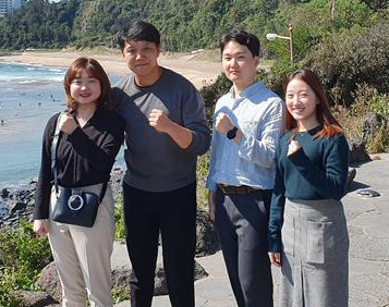 (왼쪽부터) 박정은, 김재광, 전지수, 원수경 씨, 사진=인하대