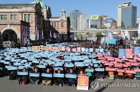 철도 파업 이틀째, 운행률 82%···시민들만 피해 사진=연합뉴스 제공