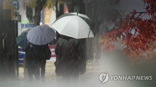 오늘 날씨, 전국에 강한비...밤부터 기온 뚝. 사진=연합뉴스 제공