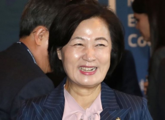 법무부 장관에 내정된 추미애 의원. 사진=연합뉴스 제공.