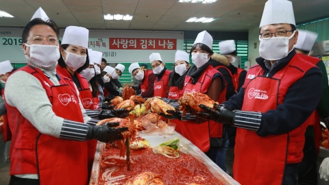 LG전자, 소외계층에 ‘김치 나눔’