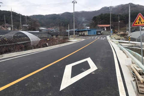순창군 쌍치 오룡 위험도로 선형개선공사 완료