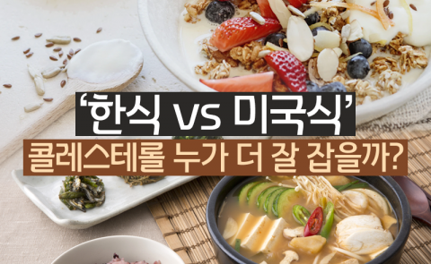 ‘한식 vs 미국식’ 콜레스테롤 누가 더 잘 잡을까?