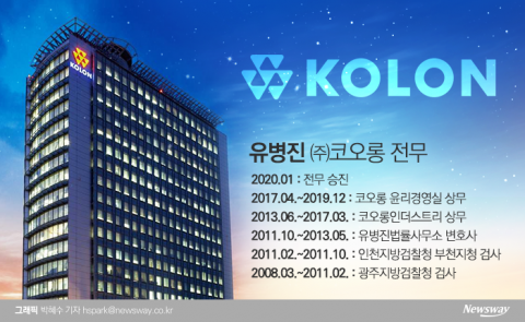 코오롱, ‘檢 출신’ 유병진 전무에 힘 싣는 까닭